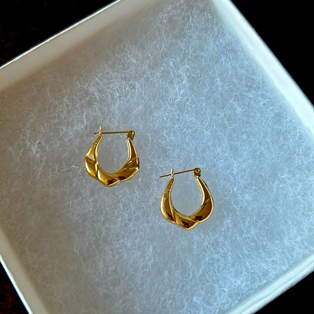 10k Yellow Gold Hoop Earrings